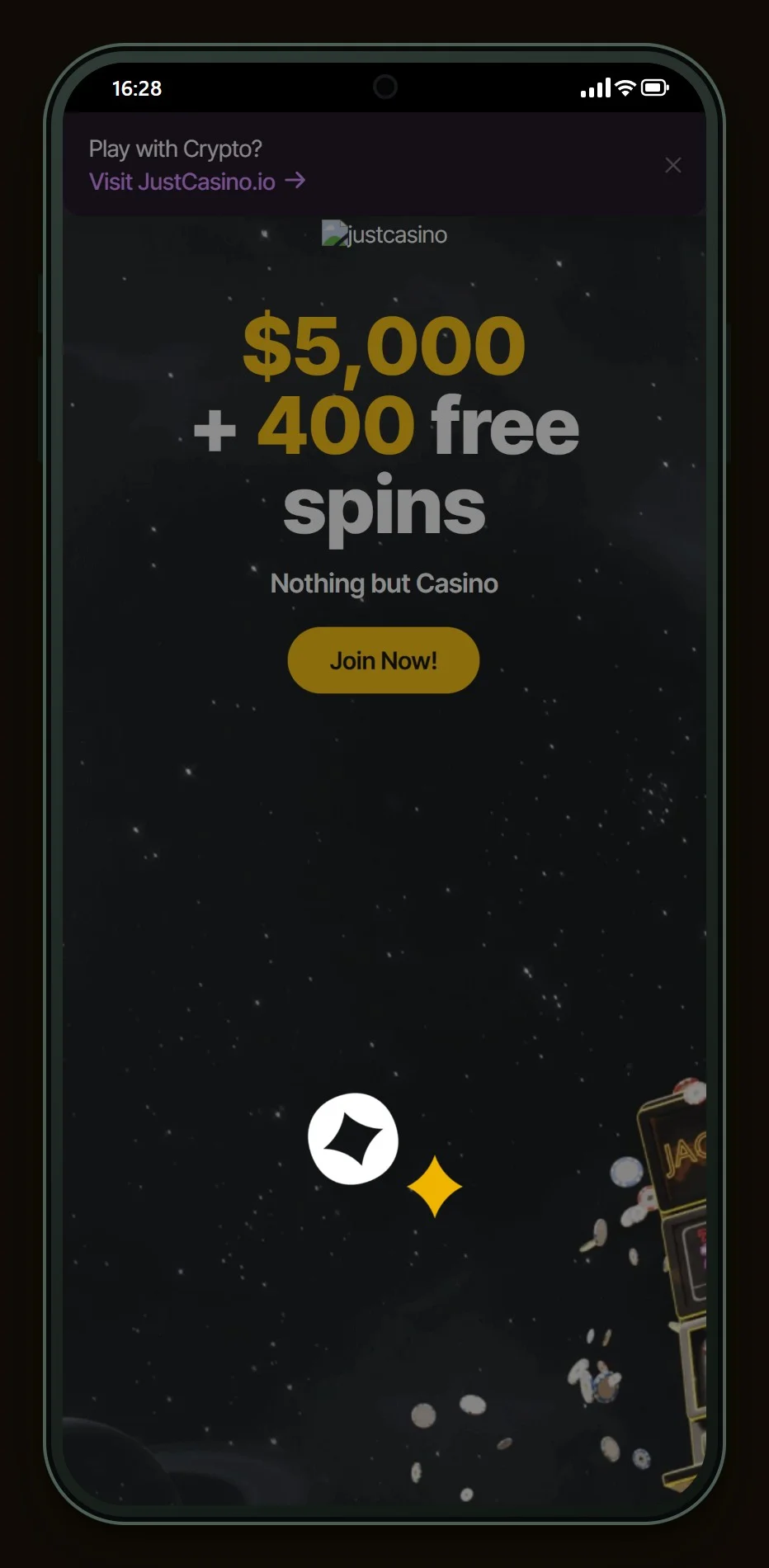 jeton casinos australia: JustCasino lobby