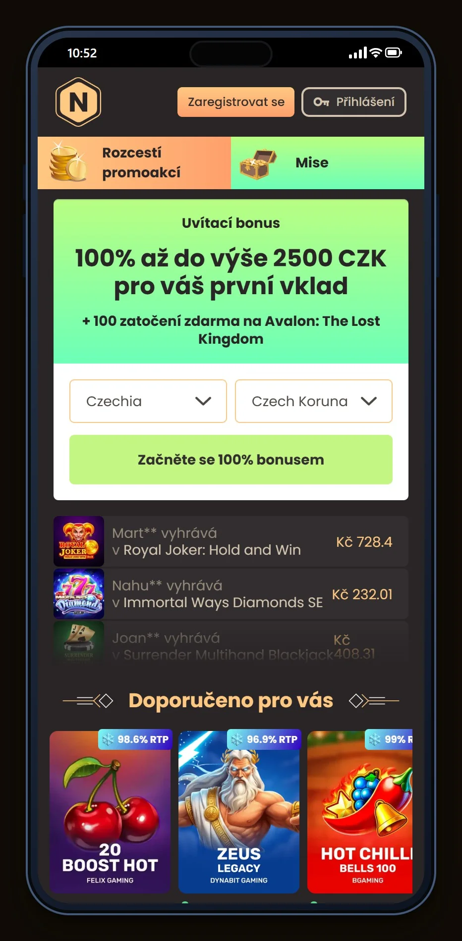 jeton cash casino: lobby kasina National Casino