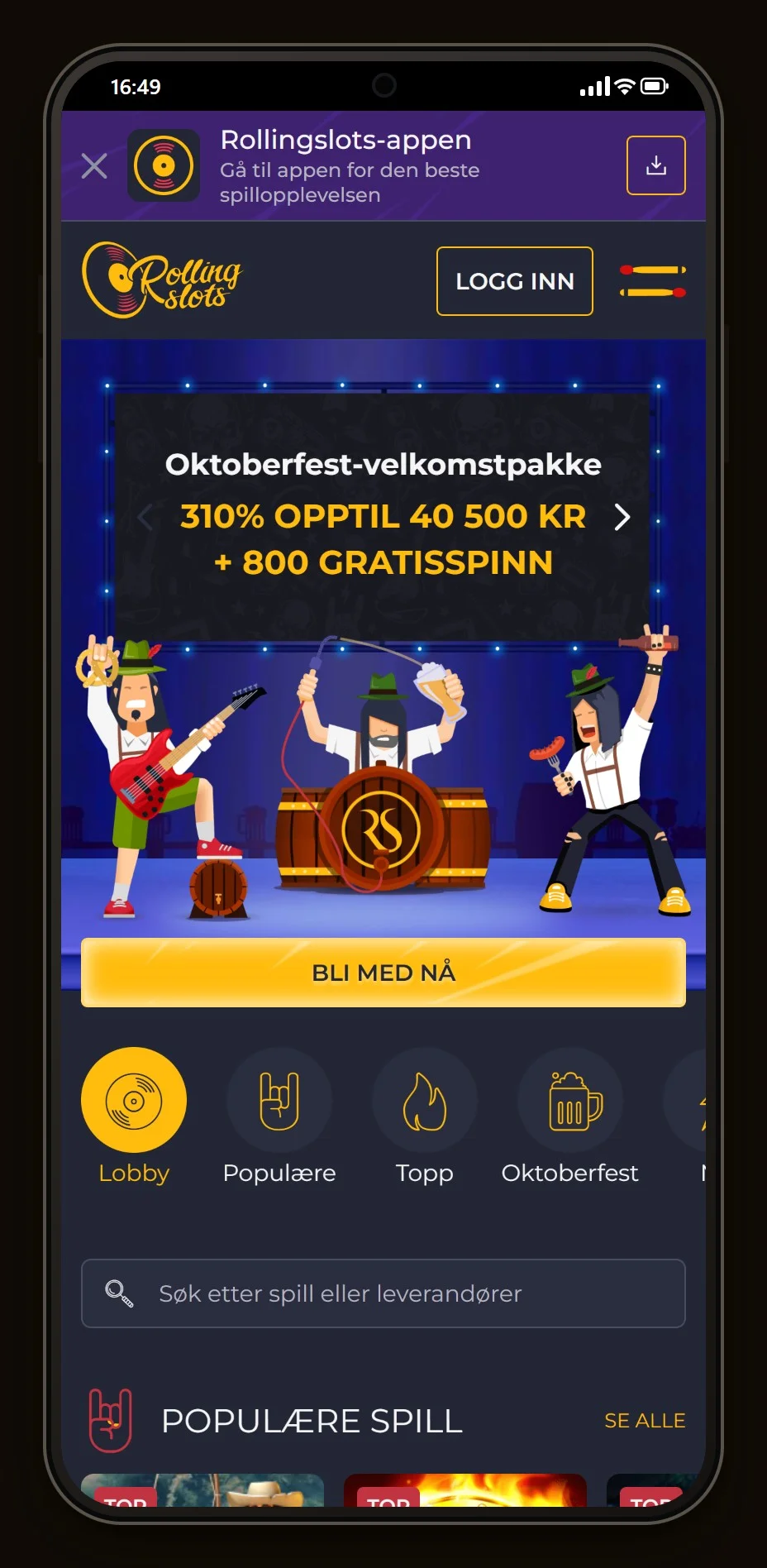 jeton wallet casino: forsiden hos Rolling Slots